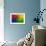 Concentric Circles in Color Field-null-Framed Giclee Print displayed on a wall