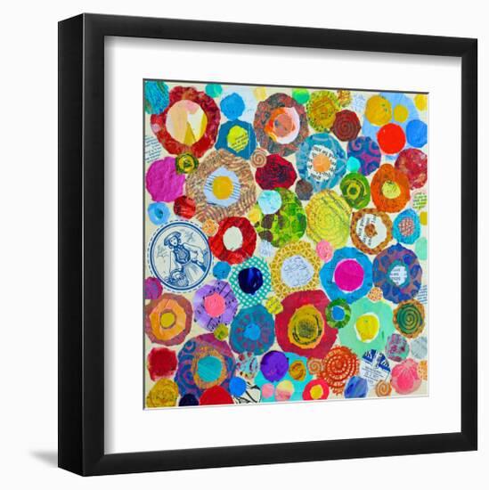 Concentric-null-Framed Art Print