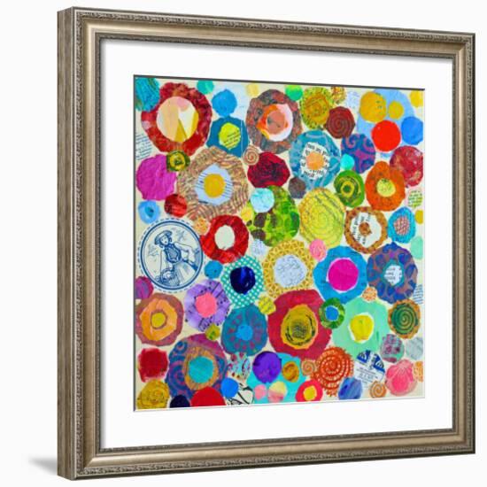 Concentric-null-Framed Art Print