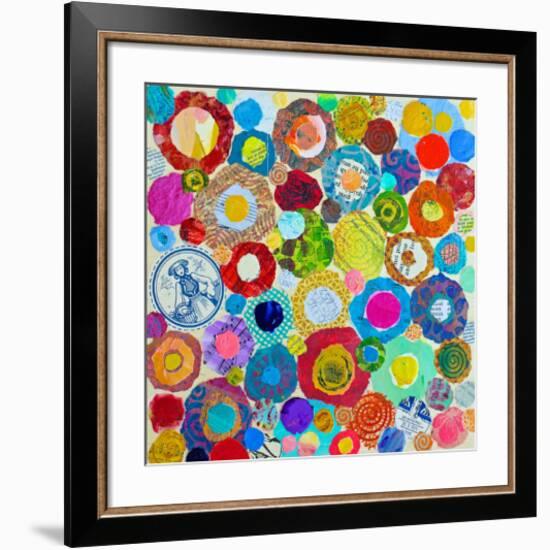 Concentric-null-Framed Art Print