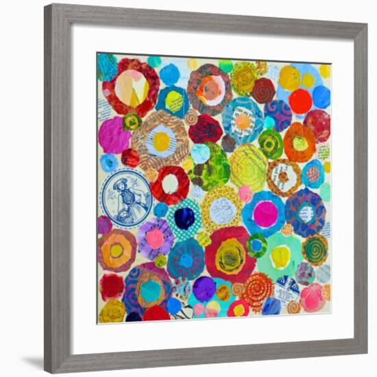 Concentric-null-Framed Art Print
