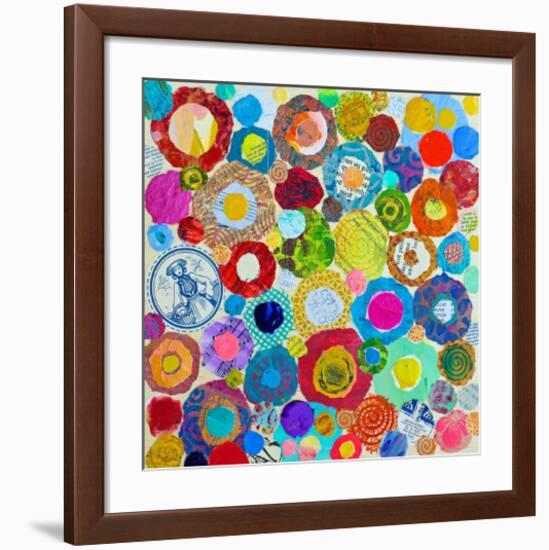 Concentric-null-Framed Art Print