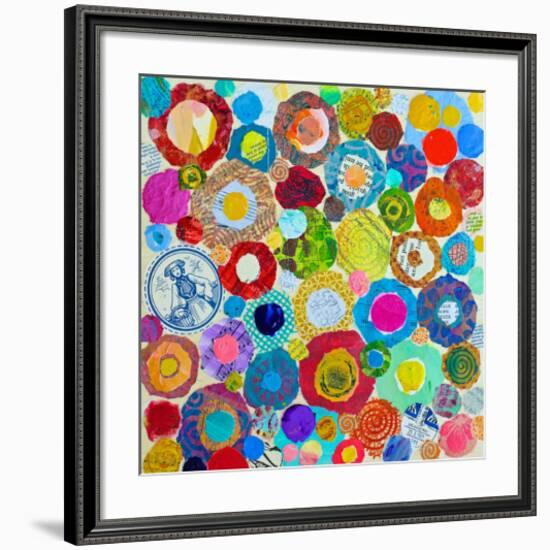 Concentric-null-Framed Art Print