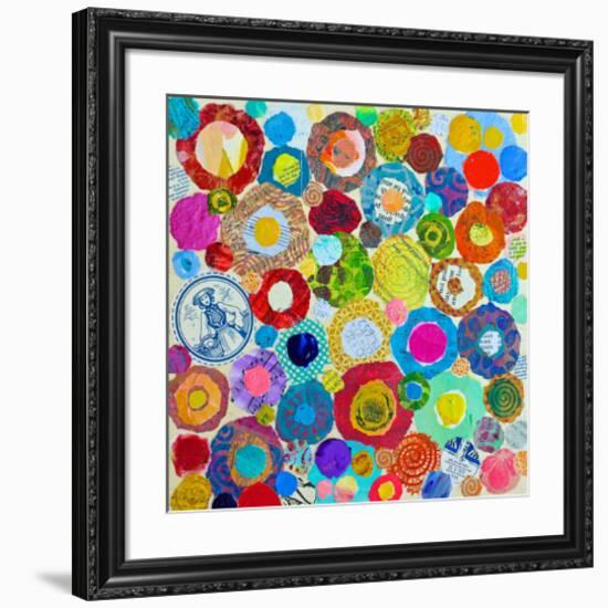 Concentric-null-Framed Art Print