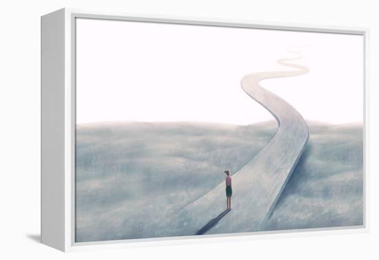 Concept art of  success-Kampanart Sangsorn-Framed Stretched Canvas