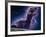 Conceptual Art of a Ghostly Dinosaur Over the Moon-Joe Tucciarone-Framed Photographic Print