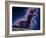 Conceptual Art of a Ghostly Dinosaur Over the Moon-Joe Tucciarone-Framed Photographic Print