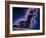 Conceptual Art of a Ghostly Dinosaur Over the Moon-Joe Tucciarone-Framed Photographic Print
