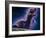 Conceptual Art of a Ghostly Dinosaur Over the Moon-Joe Tucciarone-Framed Photographic Print