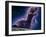 Conceptual Art of a Ghostly Dinosaur Over the Moon-Joe Tucciarone-Framed Photographic Print