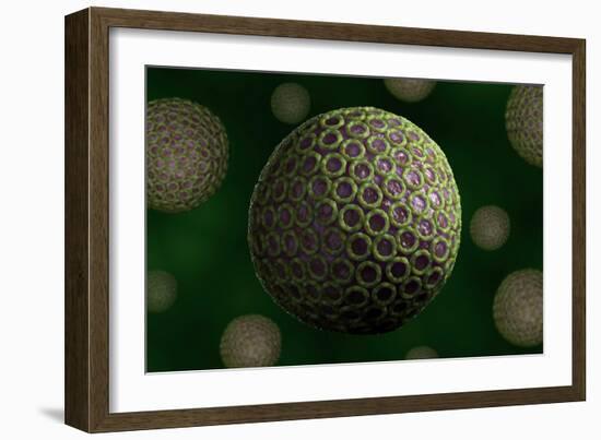 Conceptual biomedical illustration of Rift Valley fever.-Stocktrek Images-Framed Art Print