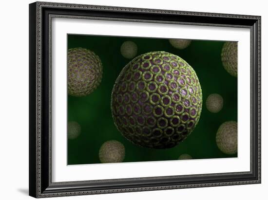 Conceptual biomedical illustration of Rift Valley fever.-Stocktrek Images-Framed Art Print