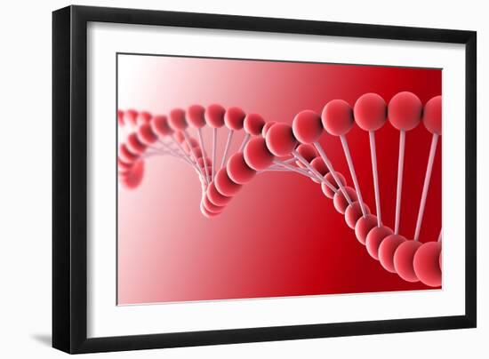 Conceptual Image of Dna-null-Framed Art Print