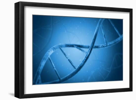 Conceptual Image of Dna-null-Framed Art Print