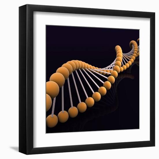 Conceptual Image of Dna-null-Framed Art Print