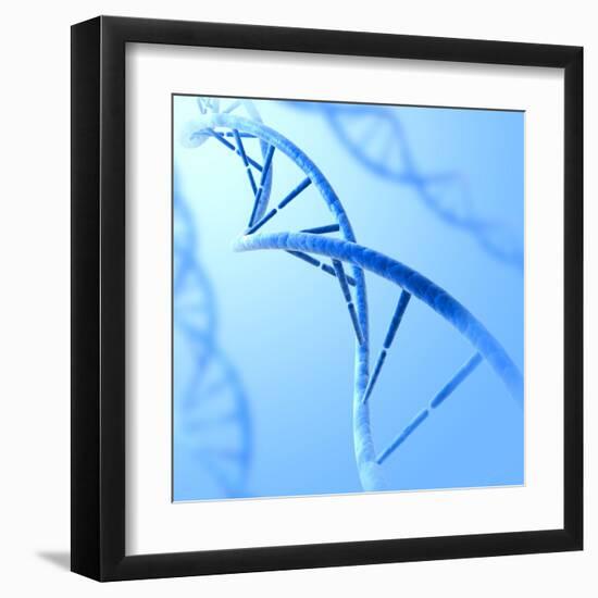 Conceptual Image of Dna-null-Framed Art Print