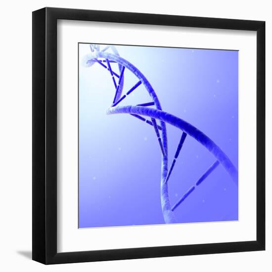 Conceptual Image of Dna-null-Framed Art Print