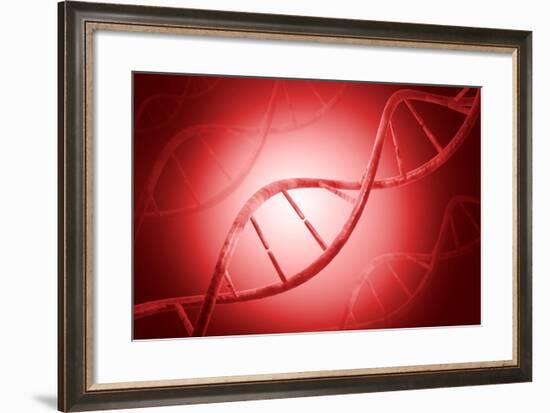 Conceptual Image of Dna-null-Framed Art Print