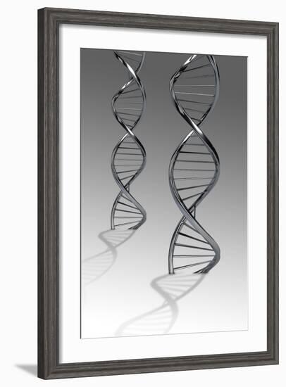 Conceptual Image of Dna-null-Framed Art Print