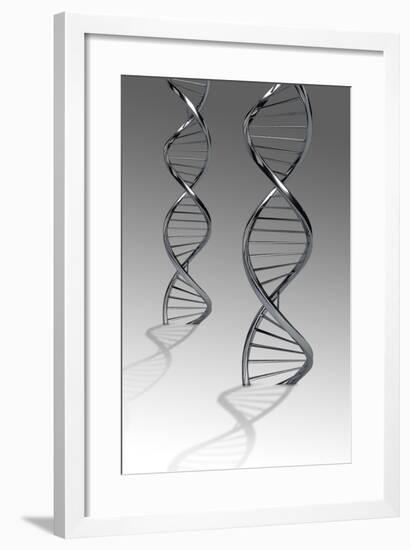 Conceptual Image of Dna-null-Framed Art Print