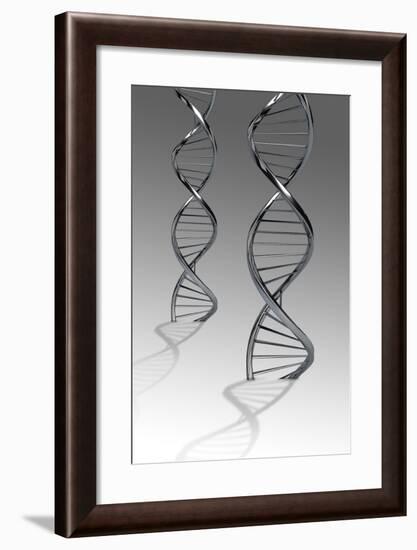 Conceptual Image of Dna-null-Framed Art Print