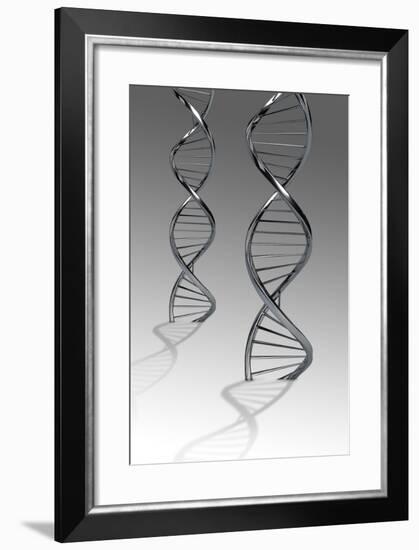 Conceptual Image of Dna-null-Framed Art Print