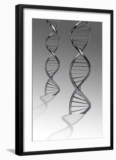 Conceptual Image of Dna-null-Framed Art Print