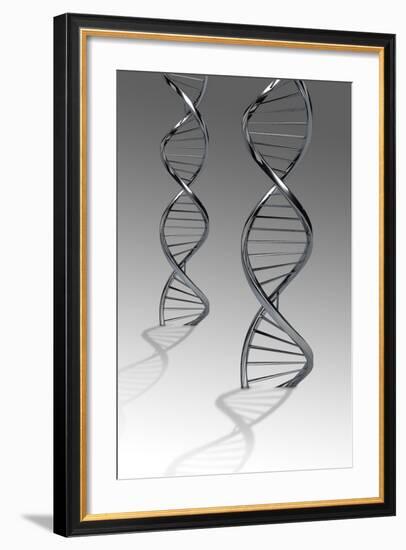 Conceptual Image of Dna-null-Framed Art Print