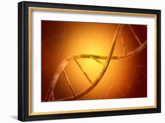 Conceptual Image of Dna-null-Framed Art Print