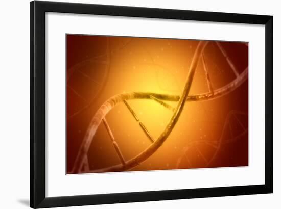 Conceptual Image of Dna-null-Framed Art Print