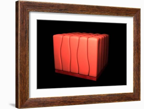 Conceptual Image of Simple Columnar Epithelium-null-Framed Art Print