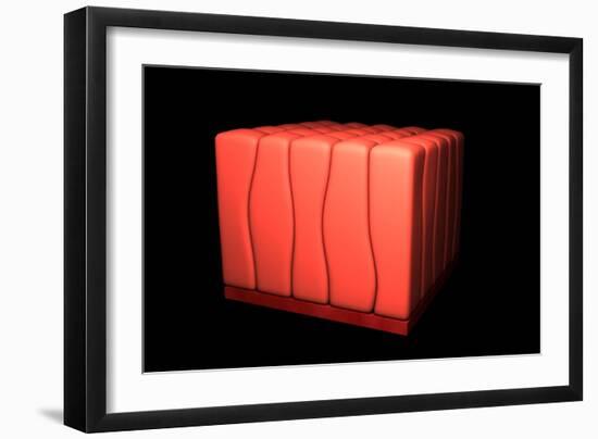 Conceptual Image of Simple Columnar Epithelium-null-Framed Art Print