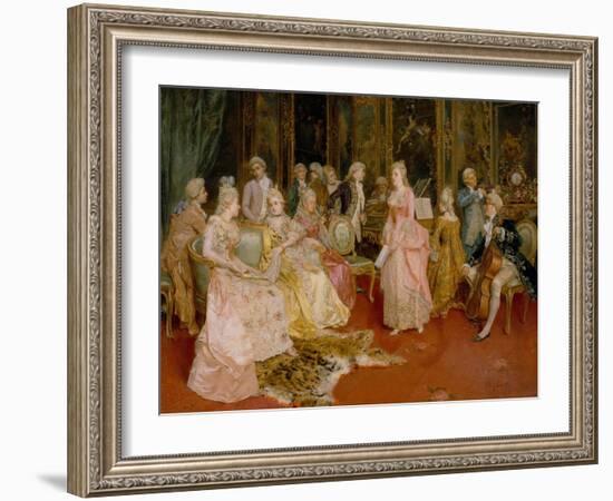 Concert at the Time of Mozart, 1853-Ettore Simonetti-Framed Giclee Print