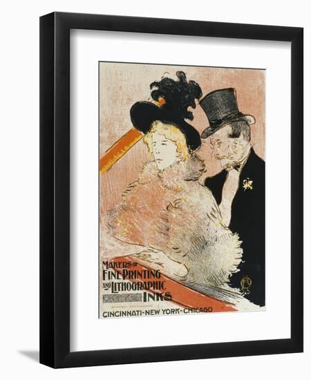 Concert; Au Concert, 1896-Henri de Toulouse-Lautrec-Framed Giclee Print