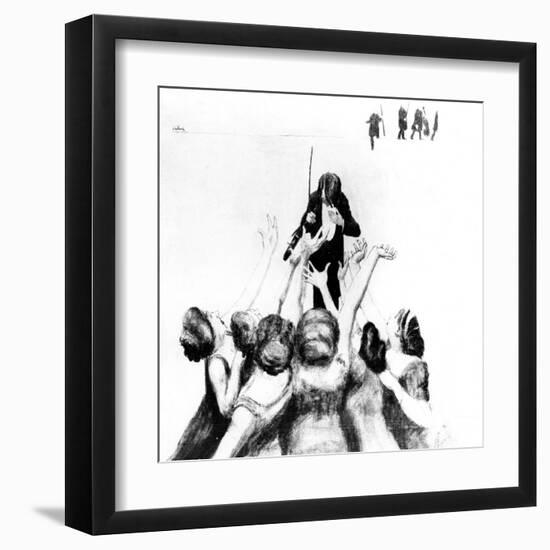 Concert Craze in Germany-null-Framed Art Print