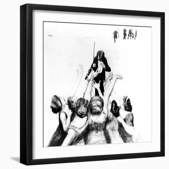 Concert Craze in Germany-null-Framed Art Print