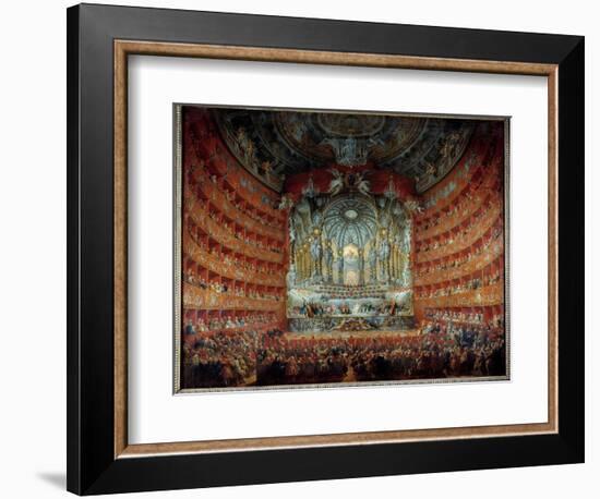 Concert given at the Theatre Argentina in Rome on 15 July 1747 on the Occasion of the Marriage of T-Giovanni Paolo Pannini or Panini-Framed Giclee Print