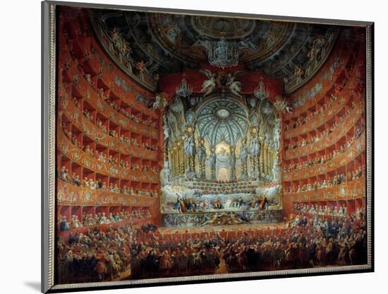 Concert given at the Theatre Argentina in Rome on 15 July 1747 on the Occasion of the Marriage of T-Giovanni Paolo Pannini or Panini-Mounted Giclee Print