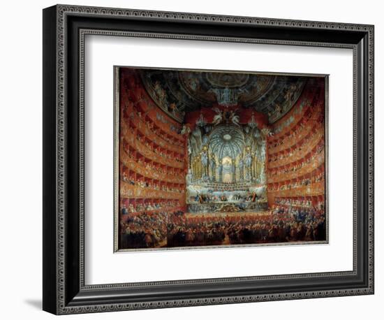 Concert given at the Theatre Argentina in Rome on 15 July 1747 on the Occasion of the Marriage of T-Giovanni Paolo Pannini or Panini-Framed Giclee Print