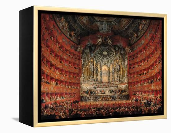 Concert Given by Cardinal de La Rochefoucauld at the Argentina Theatre in Rome-Giovanni Paolo Pannini-Framed Premier Image Canvas
