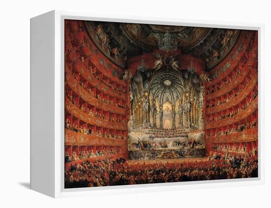 Concert Given by Cardinal de La Rochefoucauld at the Argentina Theatre in Rome-Giovanni Paolo Pannini-Framed Premier Image Canvas