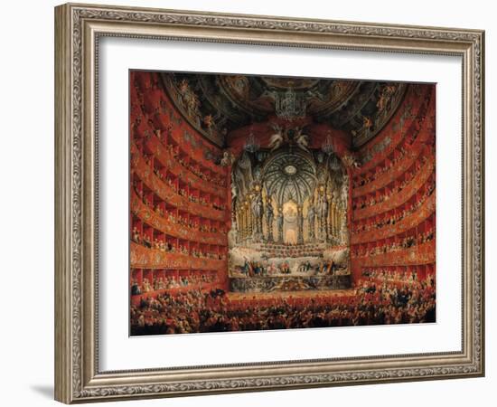 Concert Given by Cardinal de La Rochefoucauld at the Argentina Theatre in Rome-Giovanni Paolo Pannini-Framed Giclee Print