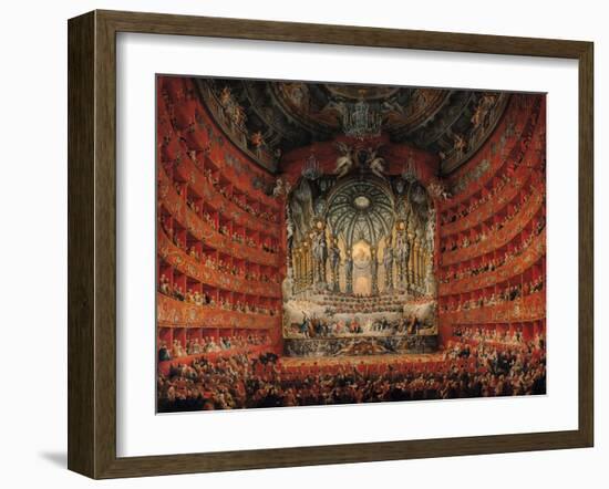Concert Given by Cardinal de La Rochefoucauld at the Argentina Theatre in Rome-Giovanni Paolo Pannini-Framed Giclee Print