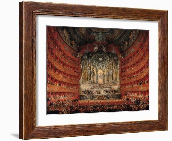 Concert Given by Cardinal de La Rochefoucauld at the Argentina Theatre in Rome-Giovanni Paolo Pannini-Framed Giclee Print