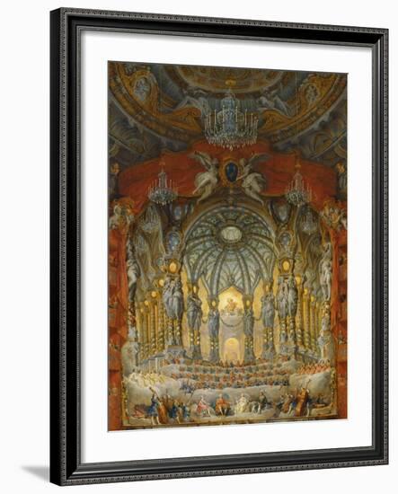 Concert Given by Cardinal De La Rochefoucauld at the Argentina Theatre in Rome-Giovanni Paolo Pannini-Framed Giclee Print