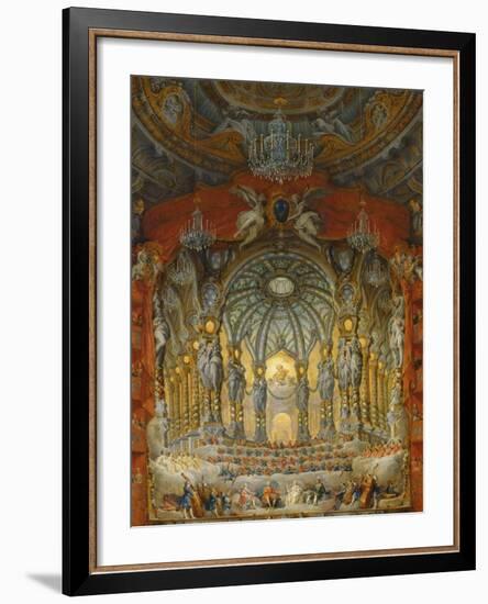 Concert Given by Cardinal De La Rochefoucauld at the Argentina Theatre in Rome-Giovanni Paolo Pannini-Framed Giclee Print