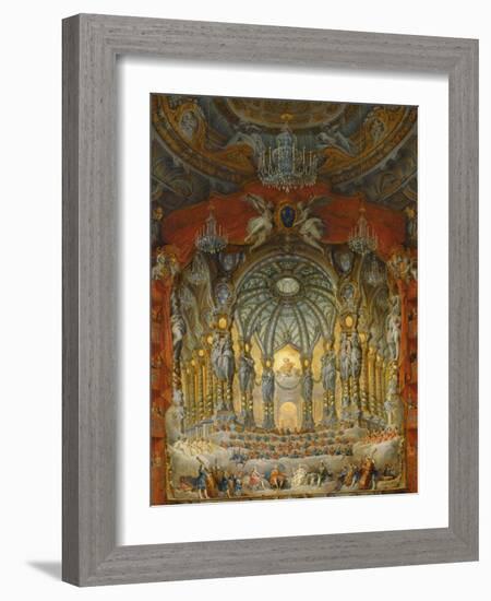 Concert Given by Cardinal De La Rochefoucauld at the Argentina Theatre in Rome-Giovanni Paolo Pannini-Framed Giclee Print