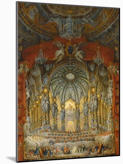 Concert Given by Cardinal De La Rochefoucauld at the Argentina Theatre in Rome-Giovanni Paolo Pannini-Mounted Giclee Print