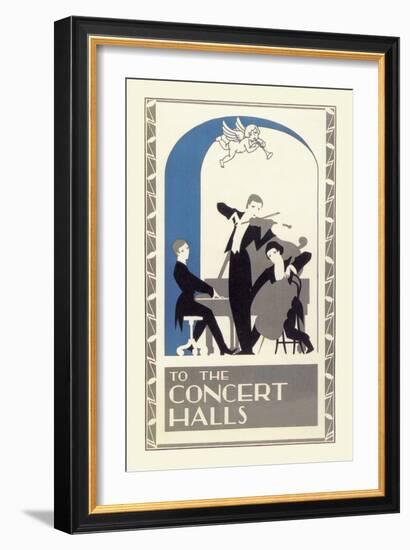 Concert Hall Trio-null-Framed Art Print