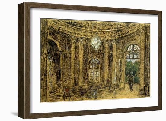 Concert in Sanssouci, (Stud), 1850S-Adolph Menzel-Framed Giclee Print